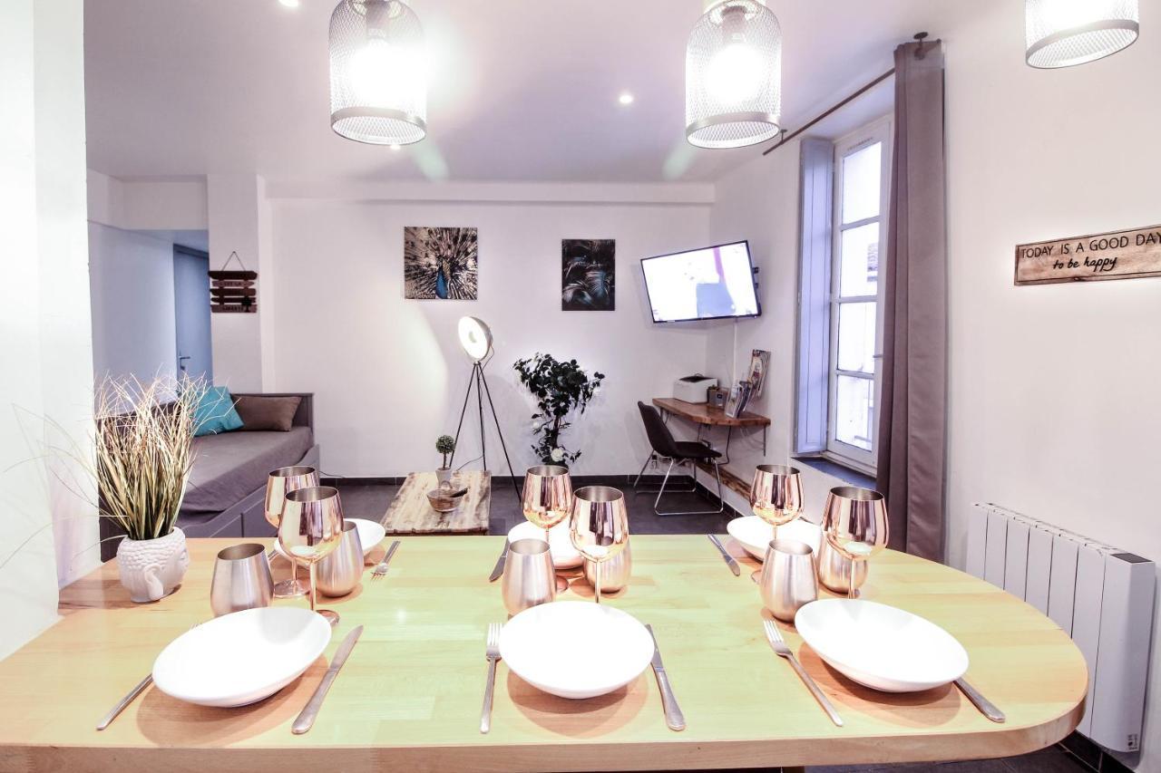 Appartement calme et spacieux, Cité et ville à pied, WIFI, 2 chambres, 3 lits Carcasona Exterior foto